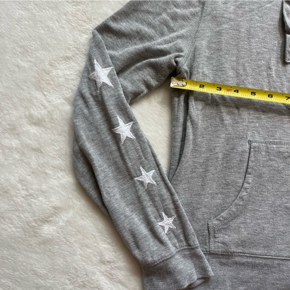 Z Supply Women's Large Gray Zip Up Hoodie - Picture 9 of 9